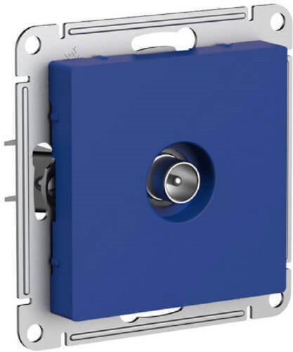 Розетка TV Проходная без рамки Systeme Electric AtlasDesign 1-м. аквамарин фото Розетка TV Проходная без рамки Systeme Electric AtlasDesign 1-м. аквамарин картинка